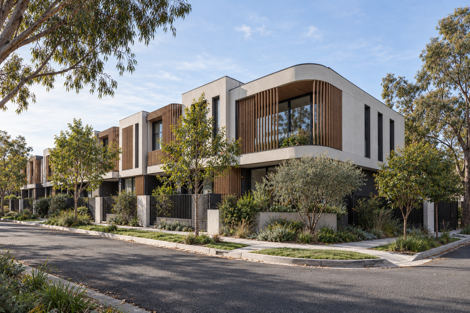 Townhouses architectural design concept 3